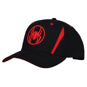 Marvel Spider-Man Logo Black Snapback Hat adult one size